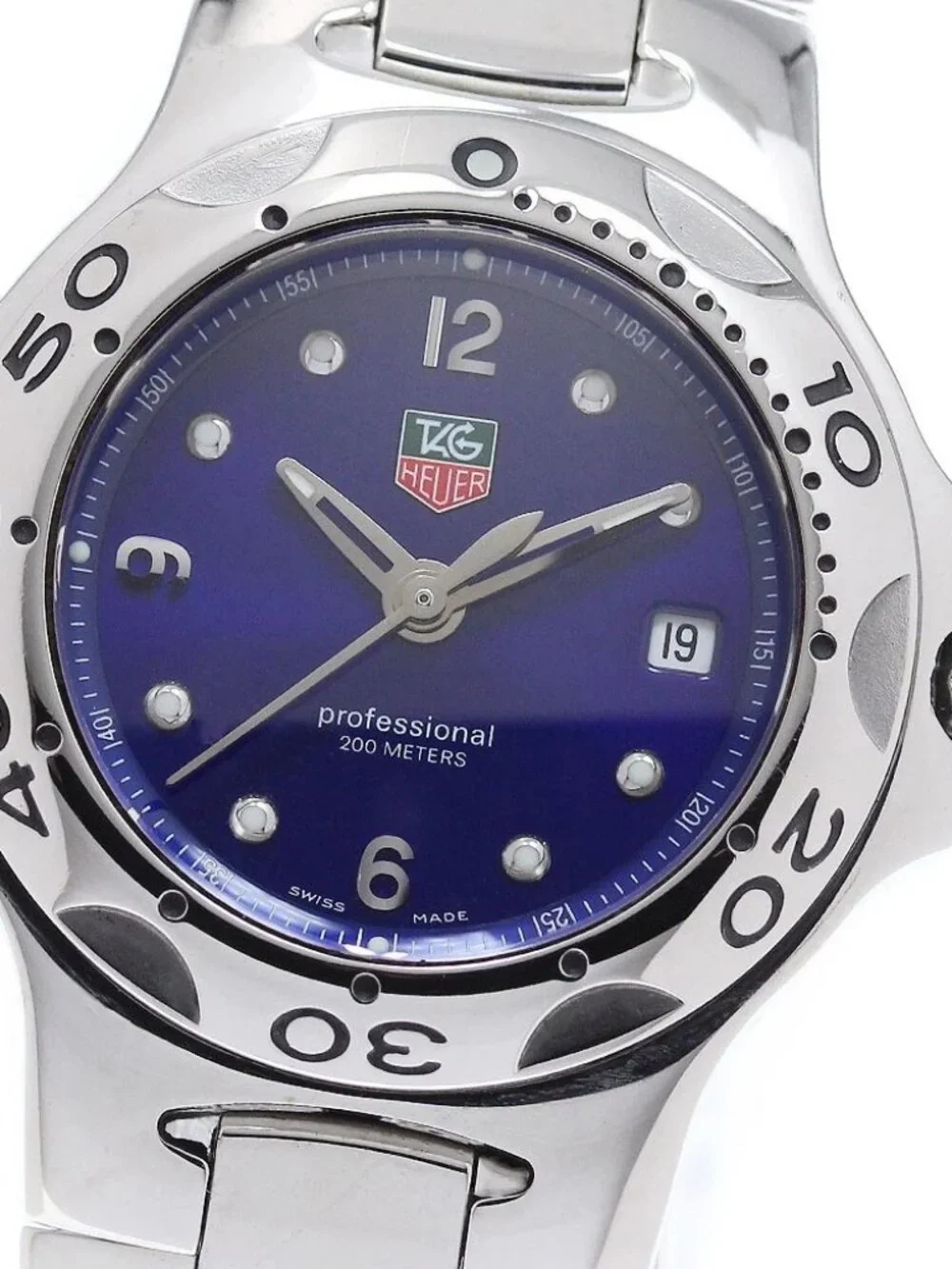 TAG HEUER Kirium Professional WL1316-0 Date blue Dial Quartz Ladies Watch_965227